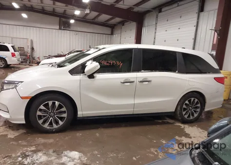 2022 Honda Odyssey Ex-L z USA, uszkodzony, nr VIN 5FNRL6H7XNB019778